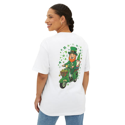Leprechaun on Vespa Tee | St. Patrick's Day Shamrock Scooter Shirt