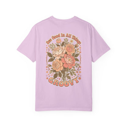 Groovy Floral 'So Good In All Things' T-shirt