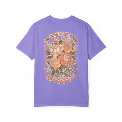 Groovy Floral 'So Good In All Things' T-shirt