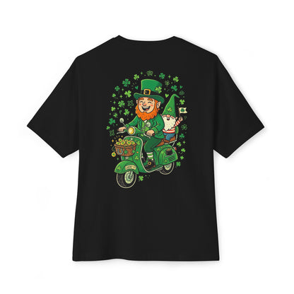 Leprechaun on Vespa Tee | St. Patrick's Day Shamrock Scooter Shirt