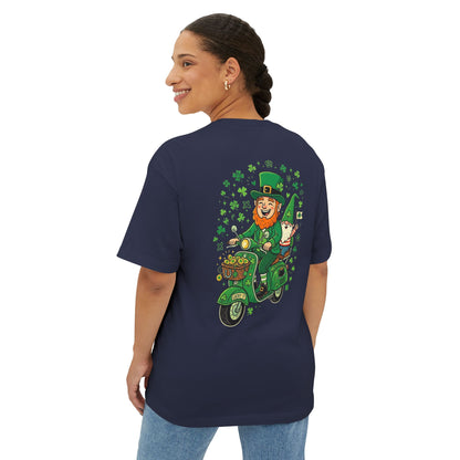 Leprechaun on Vespa Tee | St. Patrick's Day Shamrock Scooter Shirt