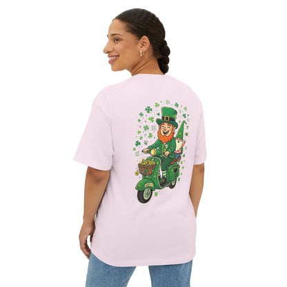 Leprechaun on Vespa Tee | St. Patrick's Day Shamrock Scooter Shirt