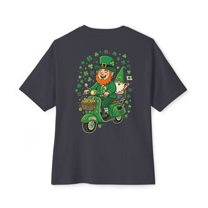 Leprechaun on Vespa Tee | St. Patrick's Day Shamrock Scooter Shirt