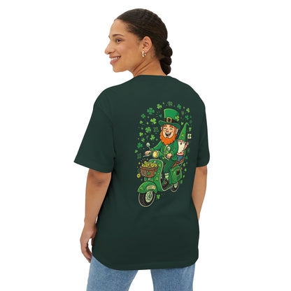 Leprechaun on Vespa Tee | St. Patrick's Day Shamrock Scooter Shirt