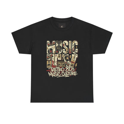 Retro 80s Music Culture tee | Vintage music graphic T-Shirt