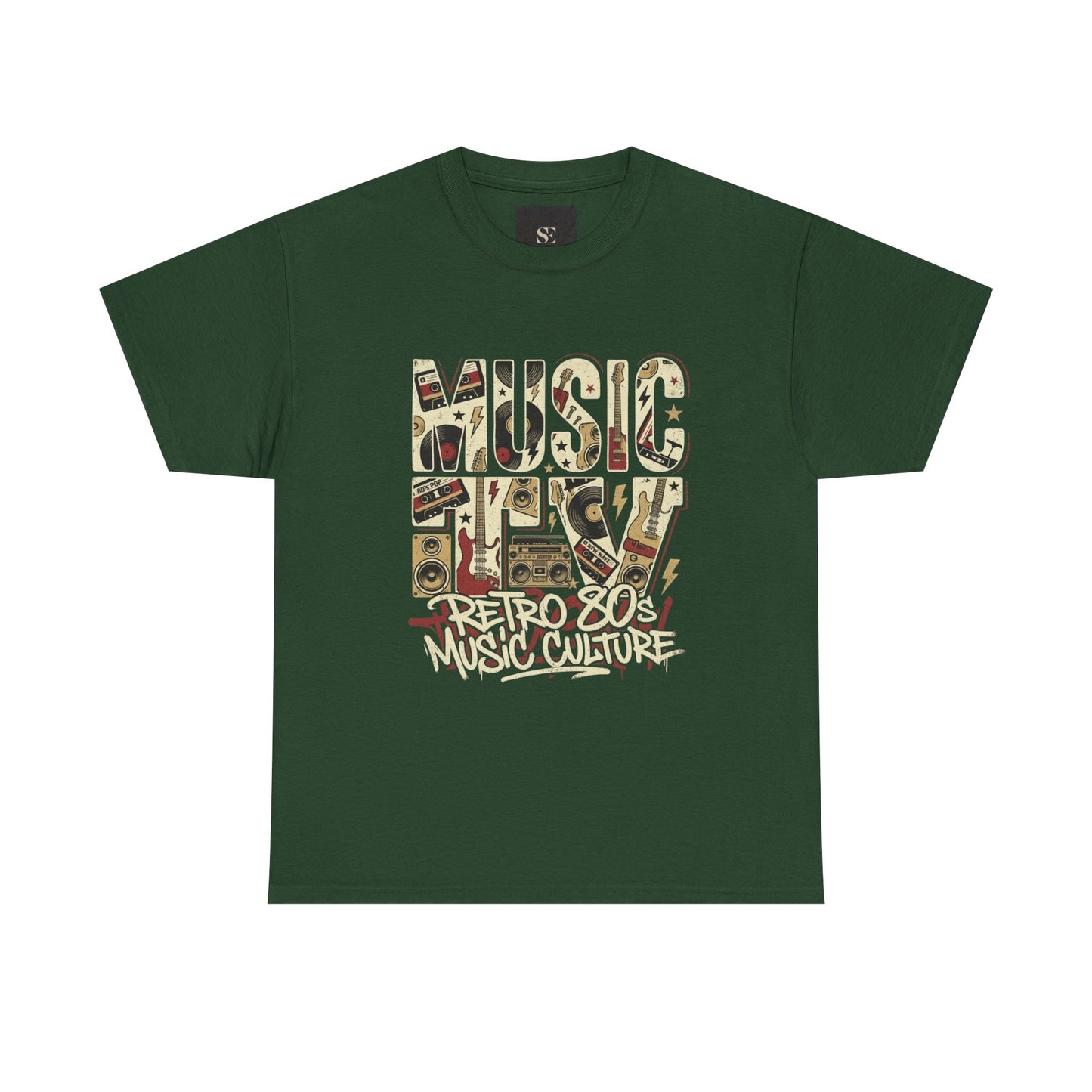 Retro 80s Music Culture tee | Vintage music graphic T-Shirt