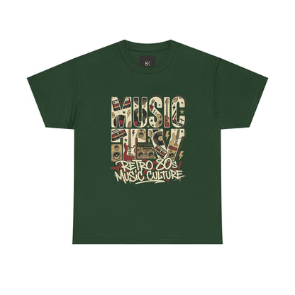 Retro 80s Music Culture tee | Vintage music graphic T-Shirt