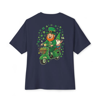 Leprechaun on Vespa Tee | St. Patrick's Day Shamrock Scooter Shirt