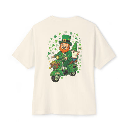 Leprechaun on Vespa Tee | St. Patrick's Day Shamrock Scooter Shirt